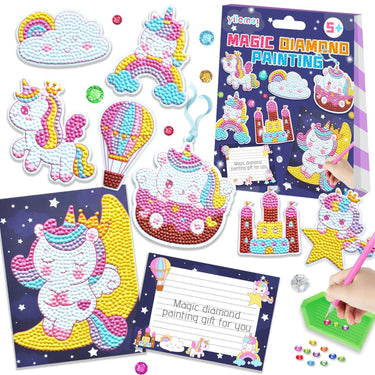 SparkleArt | Deja que tu creatividad fluya libremente - Set de palillos para pintura de diamantes DIY para niños